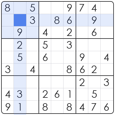 sudoku candidate identification